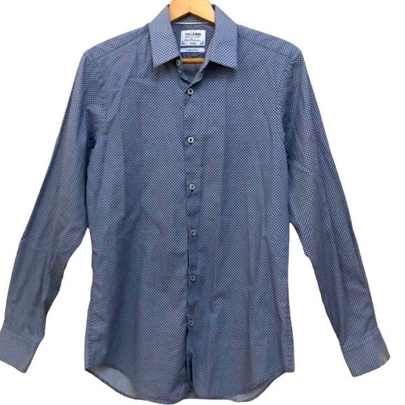 TM LEWIN SHIRT, BUTTON Down, Blue Size 16/34 - Picture 1 of 7